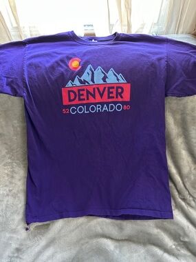 Denver Colorado Purple Graphic Tee - Women's Short Sleeve